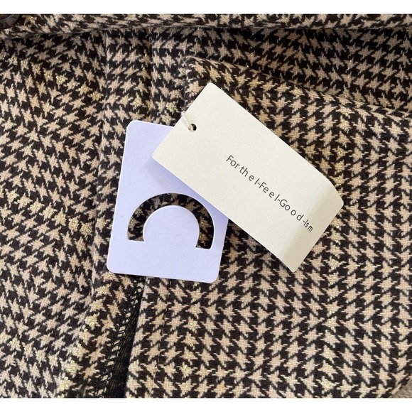 Commence Womens Skirt Houndstooth Side Button Slit Midi Skirt Size Large NWT - Picture 4 of 5